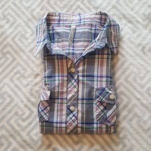 Old Navy Long Sleeve Button Down Plaid